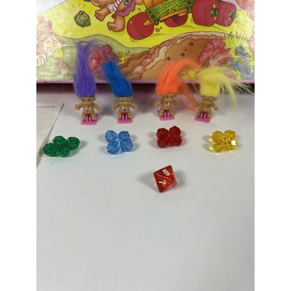 Vintage 1992 Pressman TREASURE TROLLS Wishstone Gems Kids Board Game COMPLETE